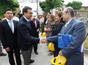 Ministro del Interior y Seguridad Pública se reunió con damnificados por el colapso de edificios de Concepción tras el terremoto del año pasado