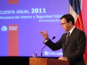 Ministro Rodrigo Hinzpeter dio a conocer Cuenta Anual 2011 del Ministerio del Interior y Seguridad Pública
