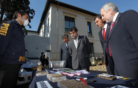Ministro del Interior y Seguridad Pública (s) destacó “Operación Sierra Bella” de la PDI que permitió incautar 552 kilos de droga