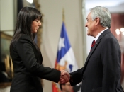 Efectivos de la Brigada Presidencial de la PDI reciben condecoración de manos del Presidente de la República