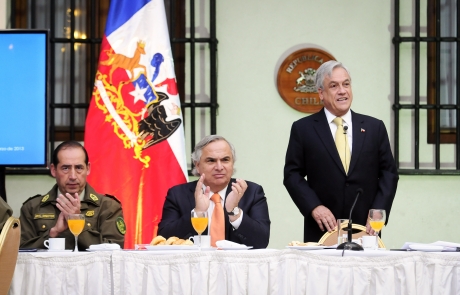 Presidente Piñera fija nueva meta de reducción de la victimización a un 25% tras resultados de la Encuesta Nacional de Seguridad Ciudadana