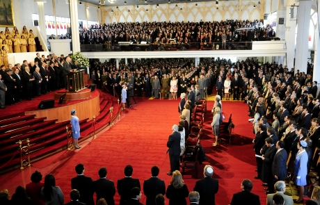 Autoridades de Gobierno participan en Te Deum Evangélico