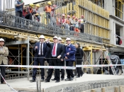 Ministerio del Interior realiza visita a obras de construcción del nuevo edifico de la ONEMI