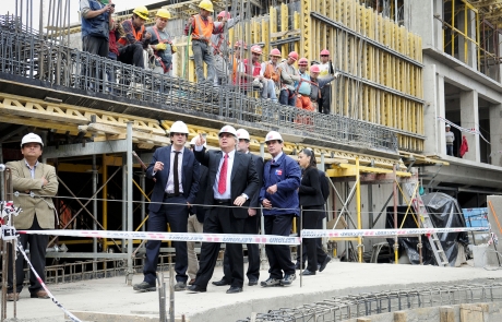 Ministerio del Interior realiza visita a obras de construcción del nuevo edifico de la ONEMI