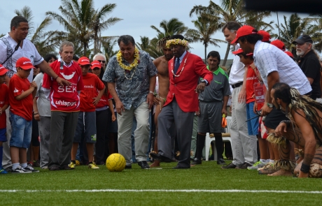 Estadio Municipal de Isla de Pascua fue inaugurado por astro internacional de Fútbol Pelé